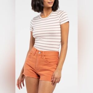 Levi's Orange Jean Shorts for Women